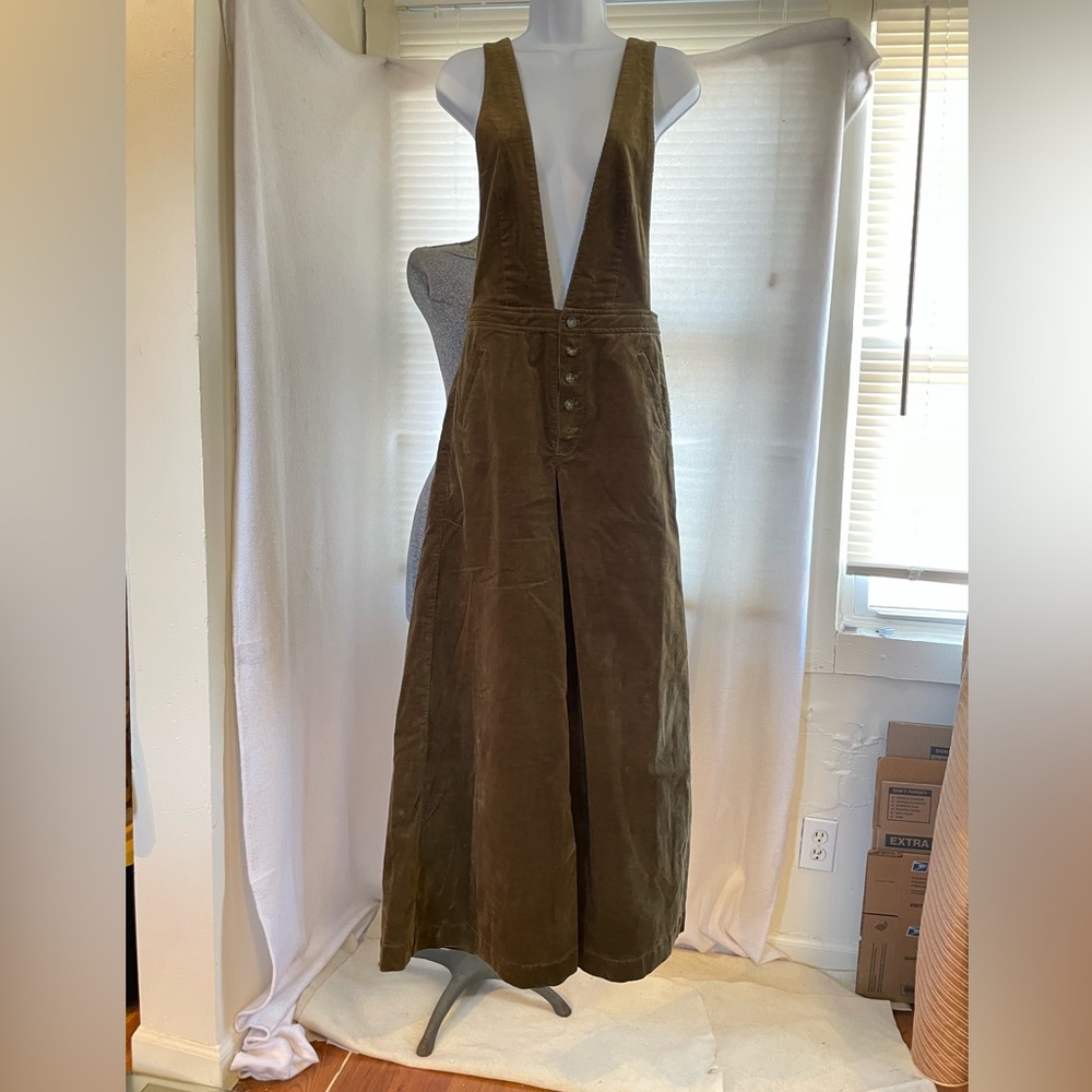 Free People Old School Love wide leg corduroy overalls - Picture 2 of 12